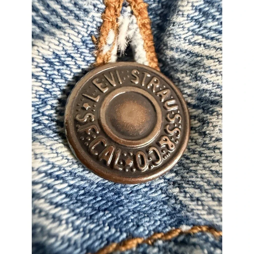 Vintage Levi's 505 Orange Tab 38x30 USA 575 Button Straight Leg Jeans
